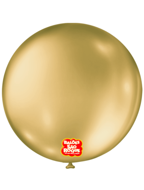 BALAO METALLIC BALLOON 5 OURO COM 25 UNIDADES SAO ROQUE