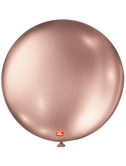 BALAO METALLIC BALLOON 5 ROSE GOLD COM 25 UNIDADES SAO ROQUE