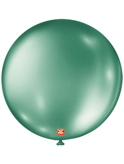 BALAO METALLIC BALLOON 5 VERDE COM 25 UNIDADES SAO ROQUE