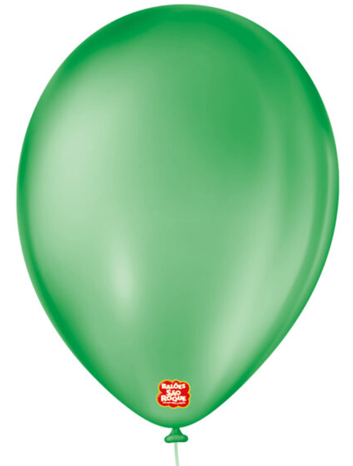 BALAO LISO 9 VERDE BANDEIRA COM 50 UNIDADES SAO ROQUE