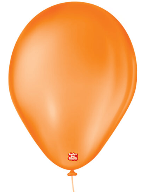 BALAO LISO 7 LARANJA MANDARIM COM 50 UNIDADES SAO ROQUE