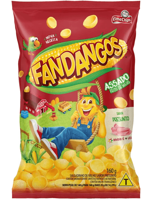 SALGADINHO FANDANGOS 160G PRESUNTO ELMA CHIPS