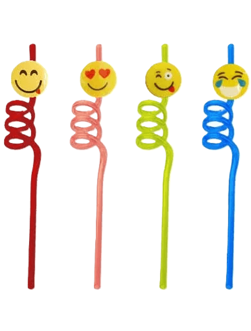 CANUDO DIVERTIDO SMILES COM 4 UNIDADES SILVER FESTAS