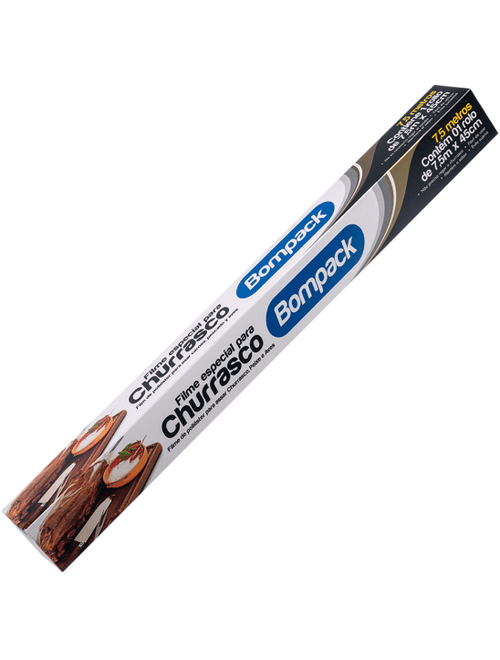 FILME ESPECIAL PARA CHURRASCO 45CMX5M BOMPACK