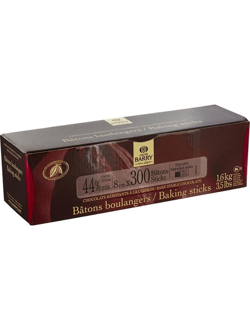 BATONS BOULANGER CHOCOLATE AMARGO 1,6KG CACAO BARRY