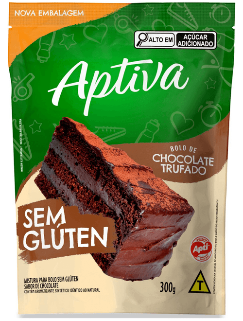 MISTURA PARA BOLO DE CHOCOLATE TRUFADO 300G SEM GLUTEN APTI
