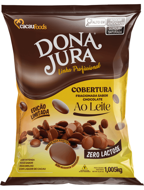 CHOCOLATE COBERTURA EM GOTAS AO LEITE 1,005KG DONA JURA