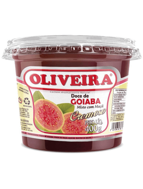 DOCE DE GOIABA MISTO COM MACA 400G OLIVEIRA