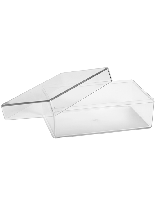 CAKE BOX CRISTAL RETANGULAR COM TAMPA BLUE STAR