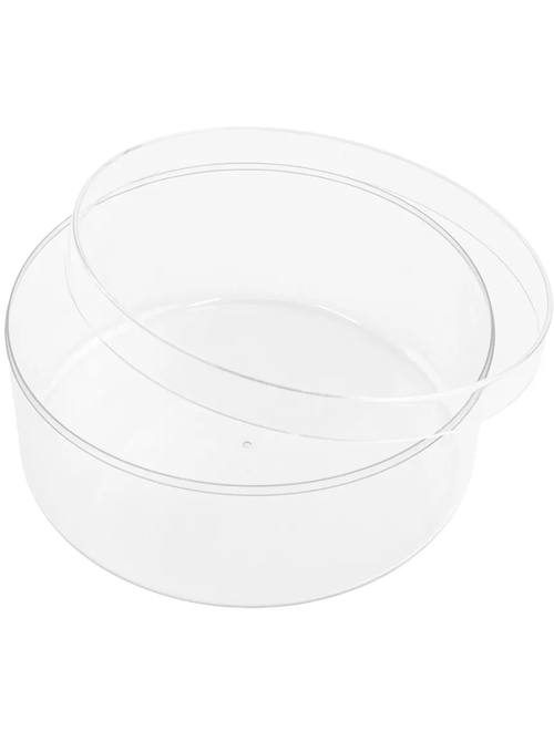 CAKE BOX CRISTAL REDONDO COM TAMPA BLUE STAR