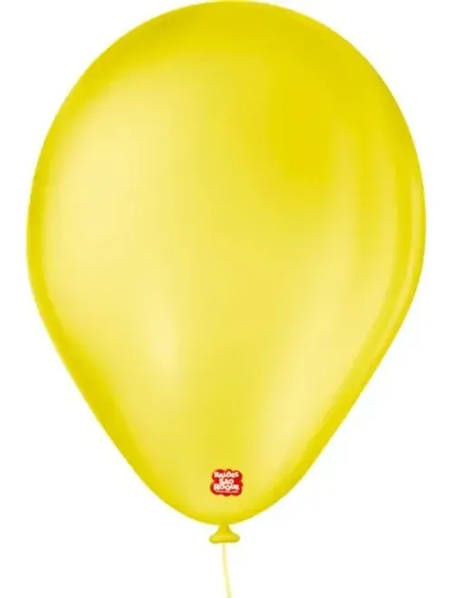 BALAO LISO 7 AMARELO CITRINO COM 50 UNIDADES SAO ROQUE