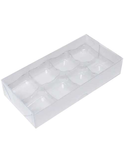 CAIXA PARA 8 BOMBONS NUMERO 5 BRANCA COM 10 UNIDADES YINPACK