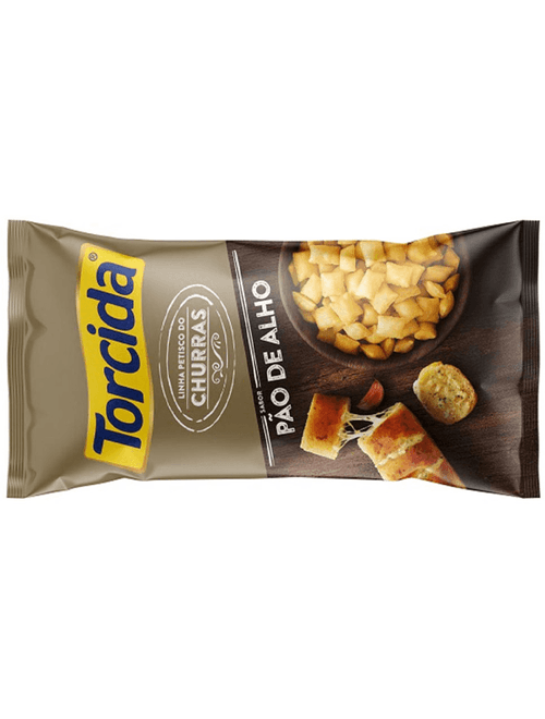 SALGADINHO TORCIDA SABOR PAO DE ALHO CONTEM 26 PACOTES DE 35G CADA LUCKY