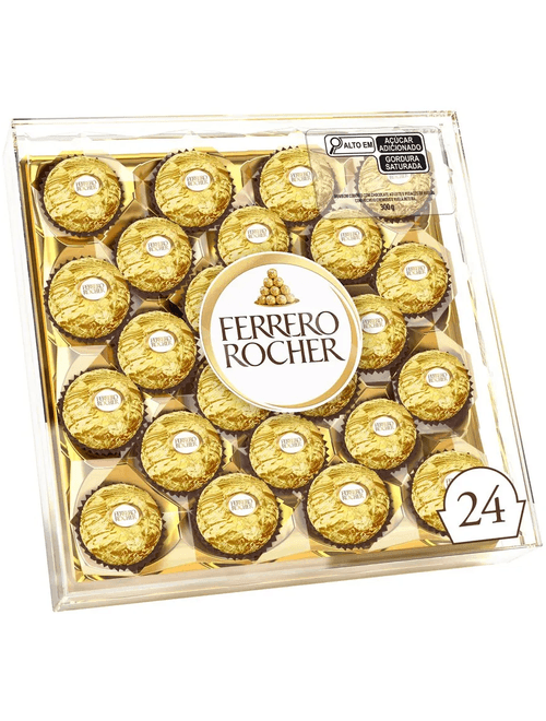 BOMBOM FERRERO ROCHER COM 24 UNIDADES DE 12G CADA