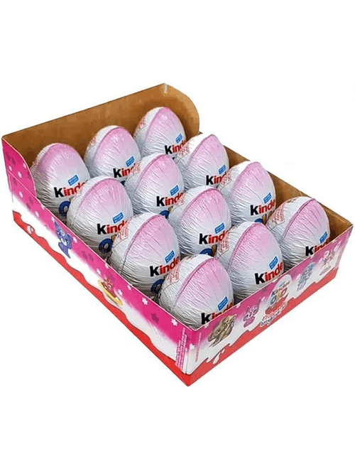 CHOCOLATE KINDER OVO T1 MENINAS COM 12 UNIDADES DE 20G CADA FERRERO