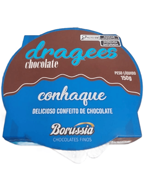 CONFEITO DE CHOCOLATE DRAGEES CONHAQUE 150G BORUSSIA