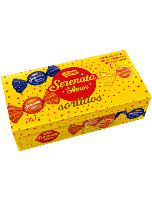 CAIXA BOMBOM SERENATA DE AMOR SORTIDOS 210,7G GAROTO