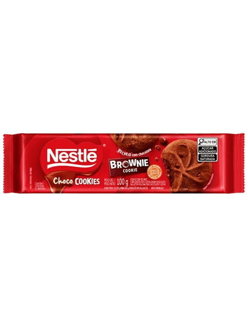 BISCOITO COOKIES 100G BROWNIE NESTLE