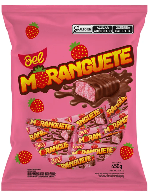 BOMBOM MORANGUETE 450G BEL