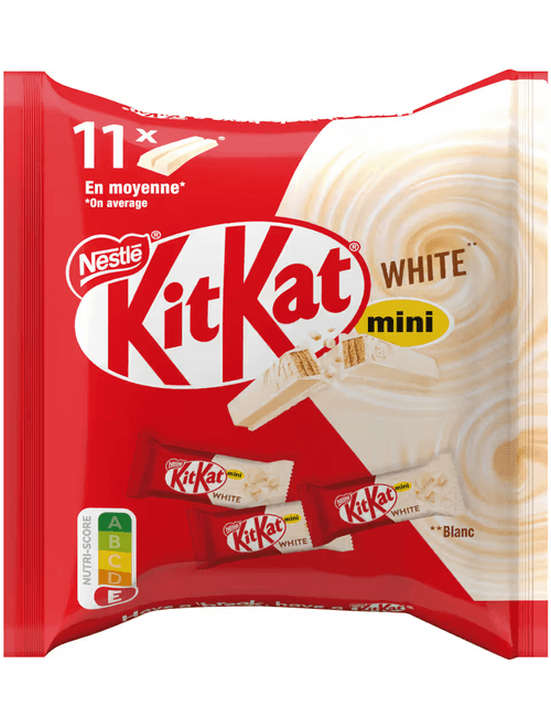 MINI KIT KAT BRANCO COM 11 UNIDADES NESTLE