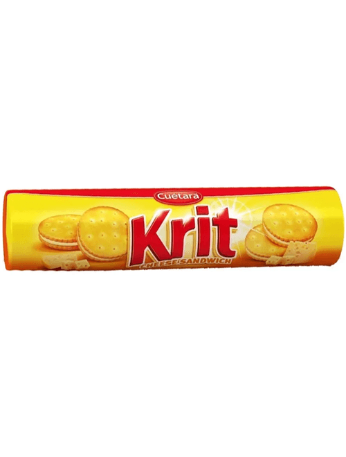BISCOITO KRIT RECHEADO DE QUEIJO 125G CUETARA