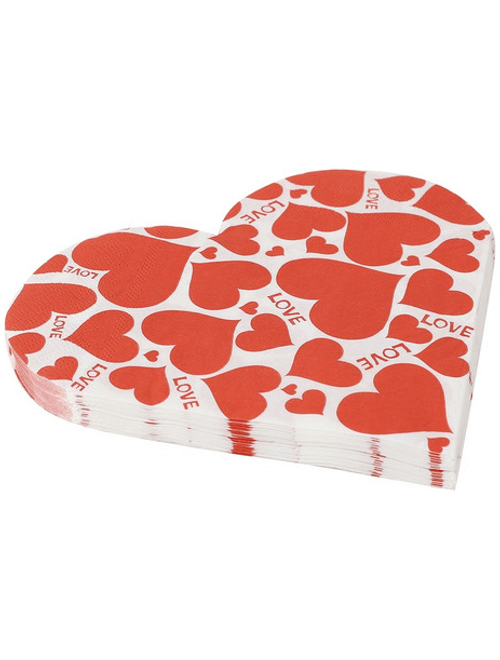 GUARDANAPO ESTAMPADO LOVE 32X32CM COM 20 UNIDADES SILVER FESTAS