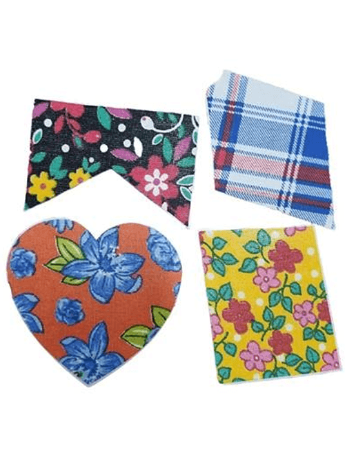 ADESIVO DE ROUPA RETALHO ARRAIA 2 COM 4 UNIDADES REGINA