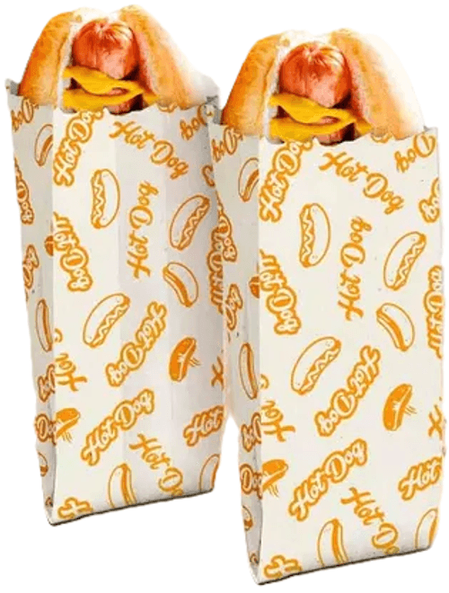 SACO DE PAPEL PARA HOT DOG COM 50 UNIDADES REGINA