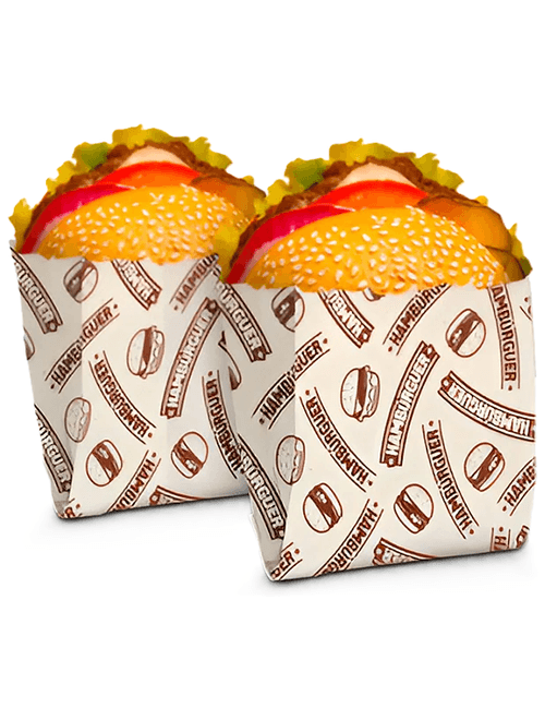SACO DE PAPEL PARA HAMBURGUER COM 50 UNIDADES REGINA