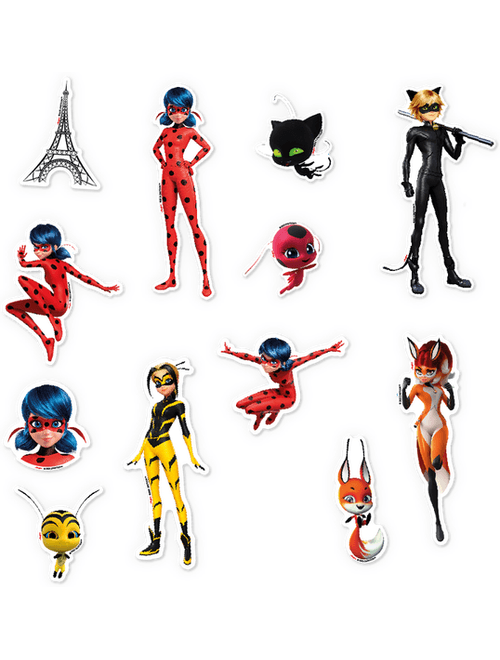MINI PERSONAGEM DECORATIVO LADYBUG CORE COM 12 UNIDADES REGINA