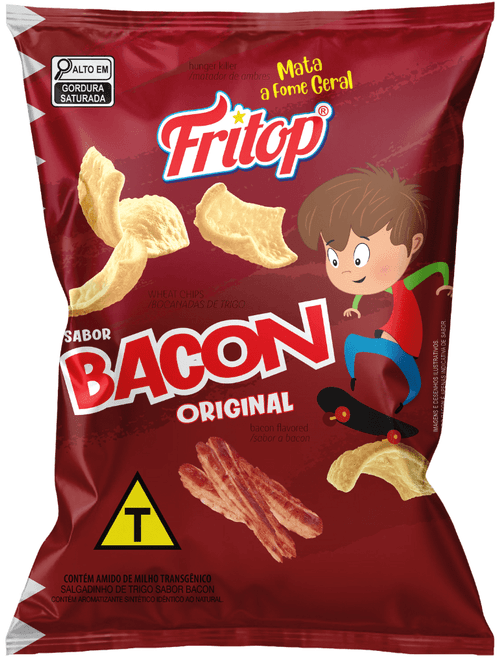 SALGADINHO SABOR BACON DEFUMADO 80G FRITOP