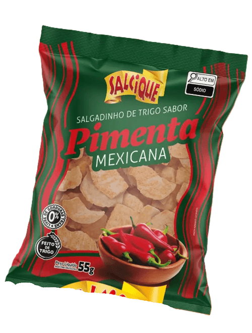 SALGADINHO DE TRIGO SABOR PIMENTA MEXICANA 55G SALCIQUE