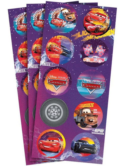 ADESIVO DECORATIVO CARROS COM 12 UNIDADES REGINA
