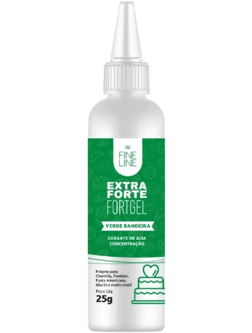 CORANTE EXTRA FORTE VERDE BANDEIRA 25G FINE LINE
