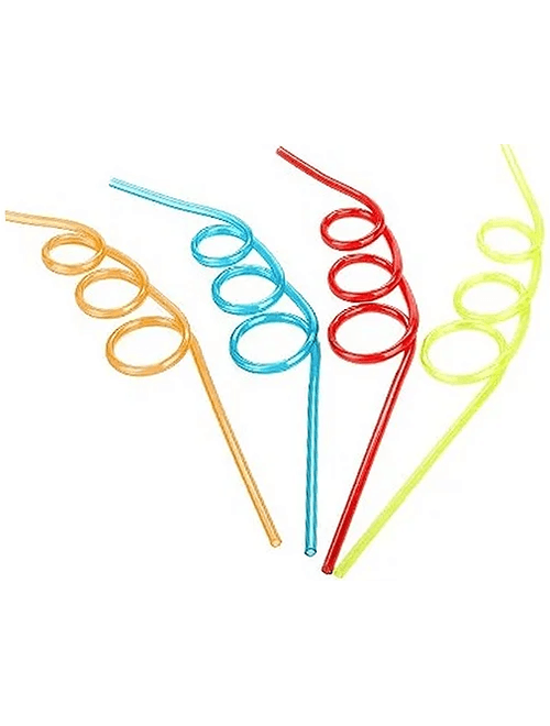 CANUDO ESPIRAL RIGIDO SORTIDO COM 4 UNIDADES SILVER FESTAS