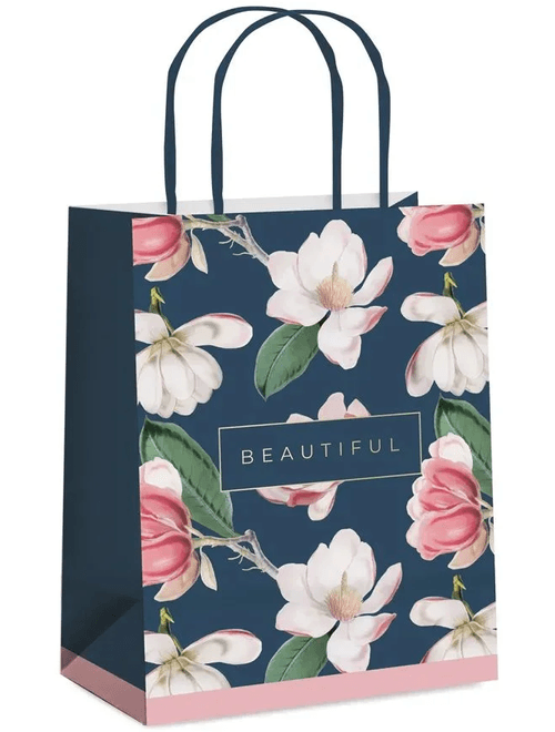 SACOLA DE PAPEL 21,5X15X8CM BEAUTIFUL CROMUS