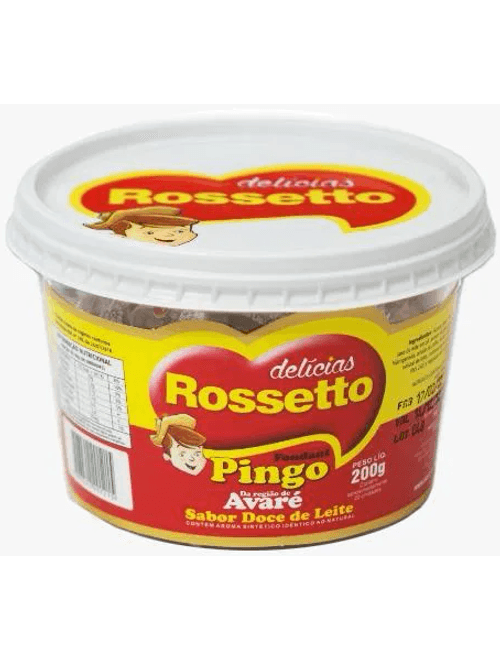 DOCE FONDANT PINGO DE LEITE SABOR DOCE DE LEITE 200G ROSSETTO