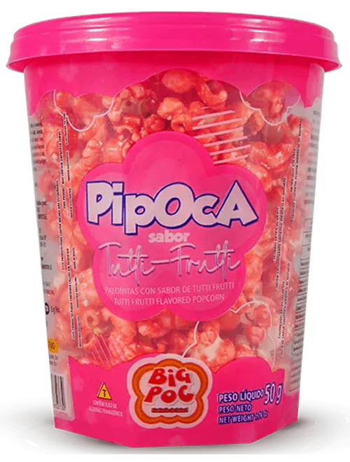 PIPOCA DOCE SABOR TUTTI FRUTTI 50G BIG POC