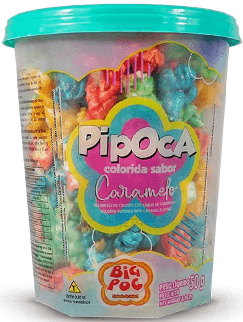 PIPOCA DOCE SABOR CARAMELO 50G BIG POC