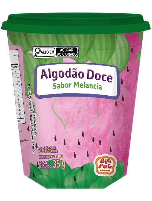 ALGODAO DOCE SABOR MELANCIA S 35G BIG POC