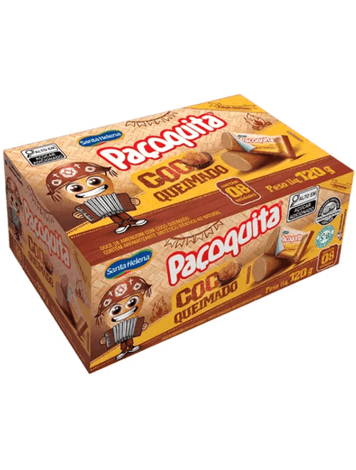 PACOQUITA COM COCO QUEIMADO 120G SANTA HELENA