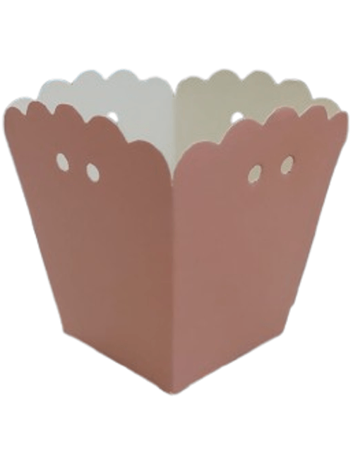 CACHEPOT DE PAPEL ROSE COM 10 UNIDADES FUN FESTA