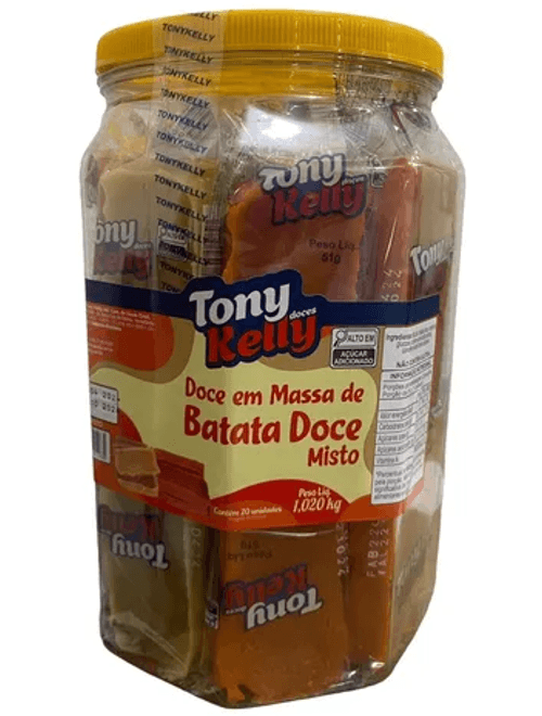 DOCE EM MASSA DE BATATA DOCE MISTO 1.020KG TONYKELL
