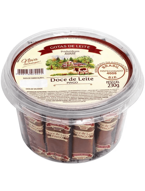 DOCE PINGO LEITE 230G AVARE