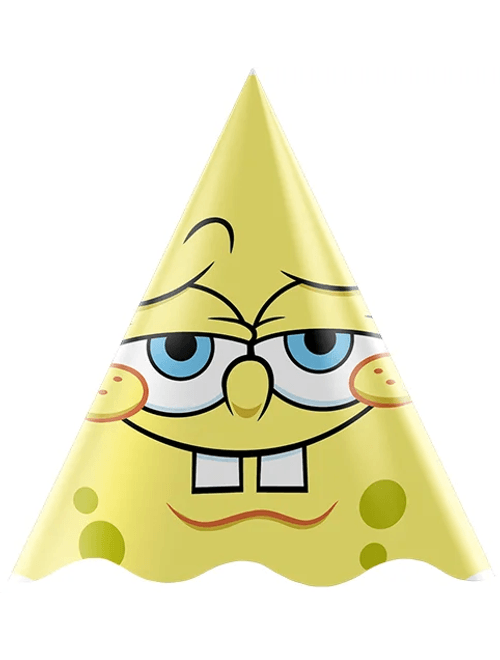 CHAPEU BOB ESPONJA CORE COM 8 UNIDADES REGINA