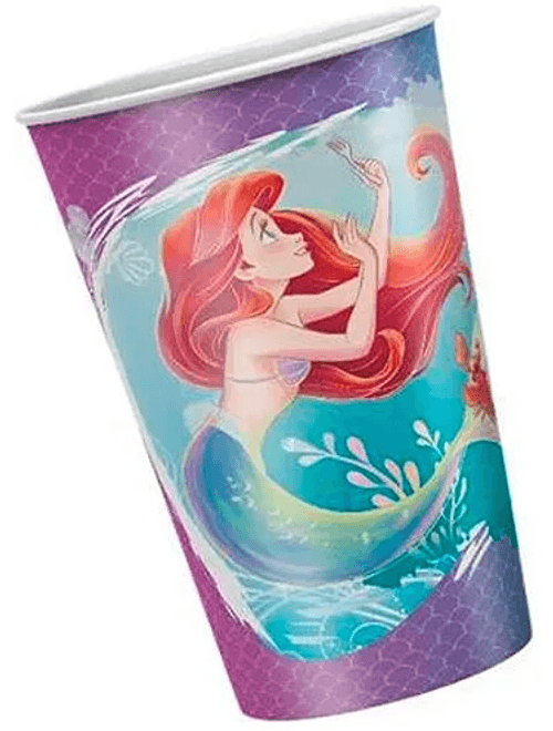 COPO DE PAPEL 180ML ARIEL DISNEY COM 8 UNIDADES REGINA