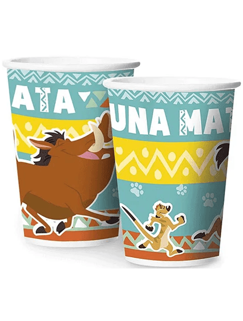COPO DE PAPEL 180ML O REI LEAO COM 8 UNIDADES REGINA