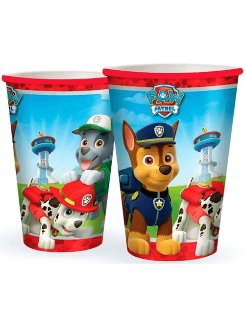 COPO DE PAPEL 180ML PATRULHA CANINA COM 8 UNIDADES REGINA