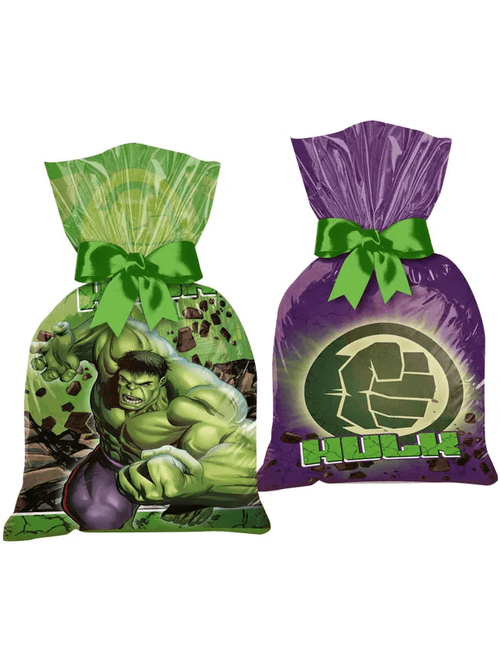 SACOLA PLASTICA HULK CORE COM 8 UNIDADES REGINA