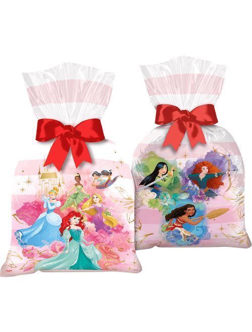 SACOLA PLASTICA PRINCESAS DISNEY COM 8 UNIDADES REGINA
